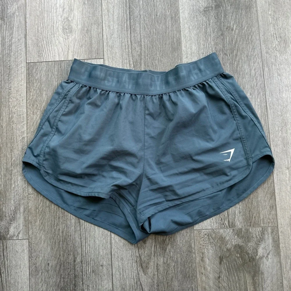 Gymshark Training Shorts Mens Medium Blue Athletic Running Gym